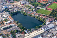 Waldsee in Forst im Bundesland Baden-Württemberg, Deutschland