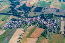 Ingolsheim im Bundesland Bas-Rhin, Frankreich von oben gesehen