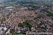 Crema im Bundesland Cremona, Italien von oben