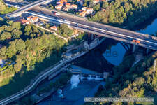 Adda Wasserfall in Trezzo sull’Adda im Bundesland Lombardei, Italien