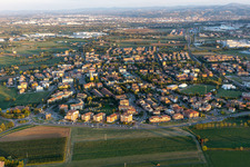 Casalgrande im Bundesland Reggio Emilia, Italien aus der Luft