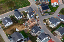 Luftaufnahme von Neubaugebiet K2 in Kandel im Bundesland Rheinland-Pfalz, Deutschland