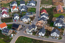 Neubaugebiet K2 in Kandel im Bundesland Rheinland-Pfalz, Deutschland von oben gesehen