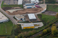 Gewerbegebiet Lauterburger Straße in Kandel im Bundesland Rheinland-Pfalz, Deutschland aus der Luft