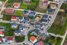 Neubaugebiet K2 in Kandel im Bundesland Rheinland-Pfalz, Deutschland von oben