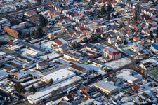 Hotel Apart im Winter bei Schnee in Rülzheim im Bundesland Rheinland-Pfalz, Deutschland