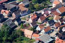 Niederlauterbach im Bundesland Bas-Rhin, Frankreich vom Flugzeug aus