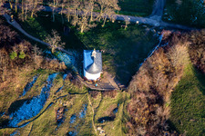 Luftbild von Kapelle "Kleine Kalmit" im Naturschutzgebiet Kleine Kalmit im Ortsteil Arzheim in Landau in der Pfalz im Bundesland Rheinland-Pfalz, Deutschland