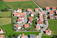 Salmbach im Bundesland Bas-Rhin, Frankreich aus der Luft betrachtet