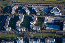 Grünewaldstr im Ortsteil Neureut in Karlsruhe im Bundesland Baden-Württemberg, Deutschland