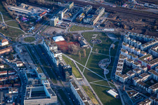 Garten der Religionen am City-Park im Ortsteil Südstadt in Karlsruhe im Bundesland Baden-Württemberg, Deutschland