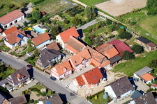 Schleithal im Bundesland Bas-Rhin, Frankreich vom Flugzeug aus