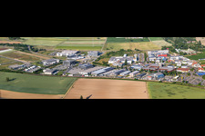 Industriegebiet Nord Panorama in Rülzheim im Bundesland Rheinland-Pfalz, Deutschland