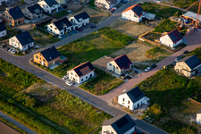 Luftbild von Neubaugebiet Rosenweg in Kandel im Bundesland Rheinland-Pfalz, Deutschland