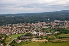 Luftbild von Bahnhof Gernrode in Quedlinburg im Bundesland Sachsen-Anhalt, Deutschland