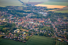 Luftbild von Ortsteil Ermsleben in Falkenstein im Bundesland Sachsen-Anhalt, Deutschland