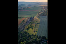 Luftaufnahme von Teufelsmauer (Königsstein) von Osten im Ortsteil Weddersleben in Thale im Bundesland Sachsen-Anhalt, Deutschland