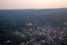 Luftbild von Schloss Blankenburg im Bundesland Sachsen-Anhalt, Deutschland