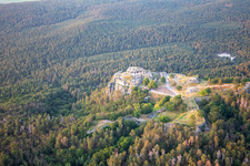 Luftaufnahme von Burg und Festung Regenstein in Blankenburg im Bundesland Sachsen-Anhalt, Deutschland
