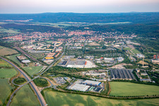 Luftbild von Blankenburg von Westen im Bundesland Sachsen-Anhalt, Deutschland