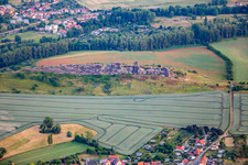 Luftbild von Teufelsmauer (Königsstein) von Norden im Ortsteil Weddersleben in Thale im Bundesland Sachsen-Anhalt, Deutschland