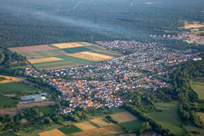 Sondernheim von Südosten in Germersheim im Bundesland Rheinland-Pfalz, Deutschland
