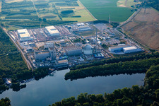 Stillgelegtes AKW Philippsburg im Bundesland Baden-Württemberg, Deutschland