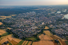 Speyer von Süden am Morgen im Bundesland Rheinland-Pfalz, Deutschland