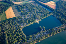 Luftbild von Campingplatz Waldsee „Auf der Au“ im Bundesland Rheinland-Pfalz, Deutschland