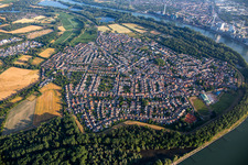 Alta Ripa in der Rheinbiegung in Altrip im Bundesland Rheinland-Pfalz, Deutschland