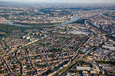 Almenhof von Süden in Mannheim im Bundesland Baden-Württemberg, Deutschland