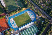 Olympiastützpunkt Leichtathletik mit Michael-Hoffmann-Stadion im Ortsteil Neckarstadt-Ost in Mannheim im Bundesland Baden-Württemberg, Deutschland