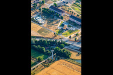 Seilbahnstation Spinelli der Seilbahn vom Spinelli- zum Luisenpark der Bundesgartenschau Mannheim BUGA 2023 im Ortsteil Feudenheim im Bundesland Baden-Württemberg, Deutschland