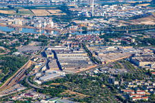 Daimler Truck AG, Motorenwerk Mannheim und  EvoBus GmbH im Ortsteil Luzenberg im Bundesland Baden-Württemberg, Deutschland