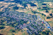 Luftbild von Ortsteil Zotzenbach in Rimbach im Bundesland Hessen, Deutschland