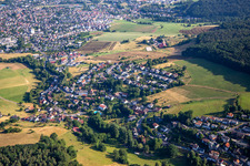 Erbach im Bundesland Hessen, Deutschland von oben gesehen