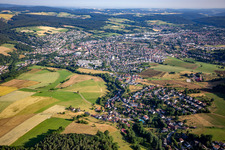 Luftbild von Erbach von Süden im Bundesland Hessen, Deutschland