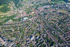 Erbach im Bundesland Hessen, Deutschland vom Flugzeug aus
