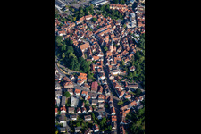 Luftbild von Historische Altstadt Braunstraße von S0 in Michelstadt im Bundesland Hessen, Deutschland