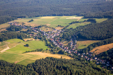 Luftbild von Ortsteil Kimbach in Bad König im Bundesland Hessen, Deutschland