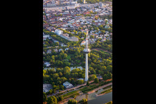 Fernmeldeturm Mannheim im Ortsteil Neckarstadt-Ost im Bundesland Baden-Württemberg, Deutschland
