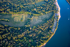Campingplatz Mannheim Strandbad am Rhein im Ortsteil Niederfeld im Bundesland Baden-Württemberg, Deutschland