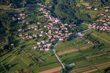 Nova Gorica, Slowenien vom Flugzeug aus