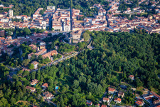 Görzer Burg / Castello di Gorizia und Via Roma in Nova Gorica, Slowenien