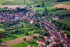 Hunspach von Nordwesten im Bundesland Bas-Rhin, Frankreich