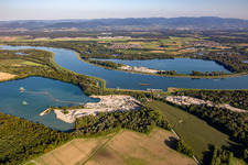 HOLCIM : GRAVIÈRE DE STATTMATTEN und Graviere hubele in Stattmatten im Bundesland Bas-Rhin, Frankreich