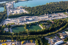 Luftbild von Steinpark Niederrimsingen im Ortsteil Freistett in Rheinau im Bundesland Baden-Württemberg, Deutschland