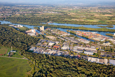 Rheinhäfen von Strasbourg Independent Port of Strasbourg Rhine Europe Terminals (siège social) mit  GEODIS | Distribution & Express im Ortsteil Port du Rhin Sud in Straßburg im Bundesland Bas-Rhin, Frankreich