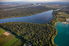 Plan d'Eau de Plobsheim und Canal de Décharge de l'Ill und  Gravière de Nordhouse - CMNE in Erstein im Bundesland Bas-Rhin, Frankreich