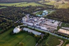 Sucrerie d'ERSTEIN / Cristal Union in Erstein im Bundesland Bas-Rhin, Frankreich von oben